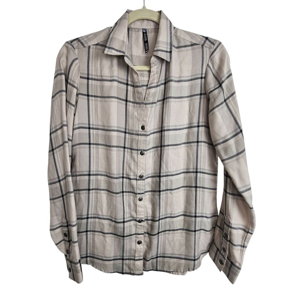 Kuhl Womens Plaid Flannel Shirt XS Gorpcore Outdoor Hiking Trail Granola Girl